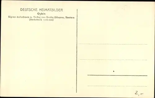 Ak Oybin in Sachsen, Partie am Thomasweg, Fachwerkhaus