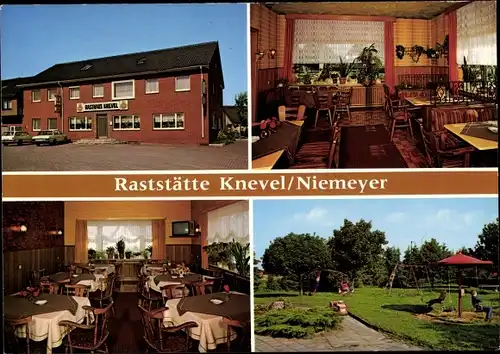 Ak Dörpen im Emsland, Raststätte Knevel/Niemeyer, Innenansicht