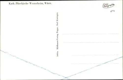 Ak Westerheim Baden Württemberg, Kath. Pfarrkirche