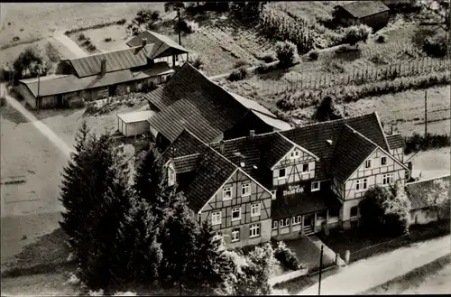 Ak Drabenderhöhe Wiehl im Oberbergischen Kreis, Erholungsheim Haus Wald-Eck, Luftbild