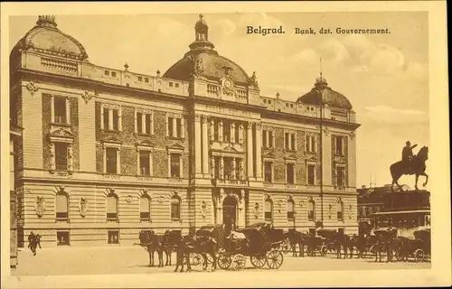 Ak Belgrad Beograd Serbien, Bank, dzt. Gouvernement