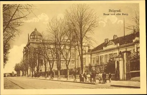 Ak Belgrad Beograd Serbien, Neue und alte Burg