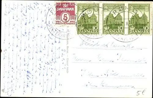 Ak Havneby Rømø Dänemark, Hvitehjem