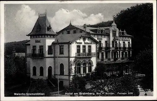 Ak Malente Gremsmühlen in Ostholstein, Hotel Brahmberg, Gesamtansicht