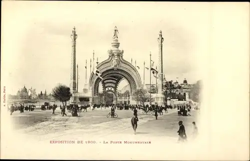 Ak Paris, Exposition universelle 1900, La Porte Monumentale