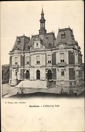 Ak Doullens Somme, L'Hotel de Ville