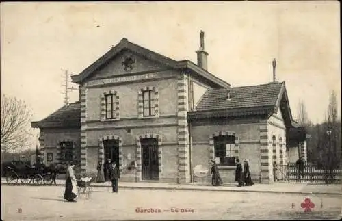 Ak Garches Hauts de Seine, La Gare