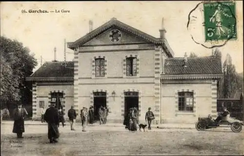 Ak Garches Hauts de Seine, La Gare