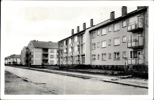 Ak Lebenstedt Salzgitter in Niedersachsen, Straßenpartie, Häuser