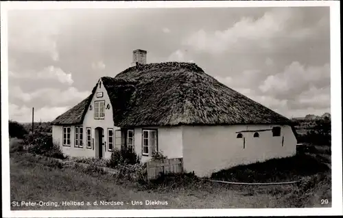 Ak Nordseebad Sankt Peter Ording, Uns Diekhus