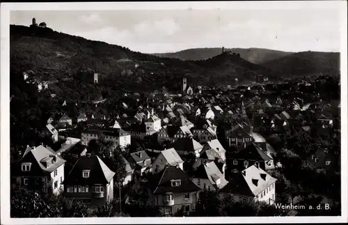 Ak Weinheim an der Bergstraße Baden, Stadtansicht