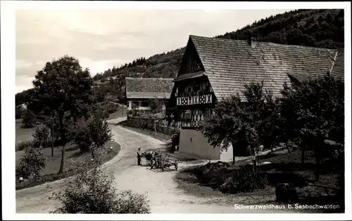 Ak Sasbachwalden im Schwarzwald, Schwarzwaldhaus