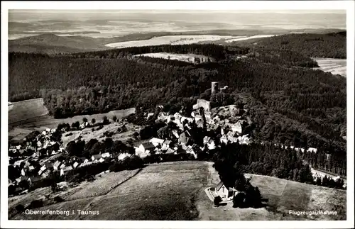 Ak Oberreifenberg Schmitten im Taunus Hessen, Fliegeraufnahme