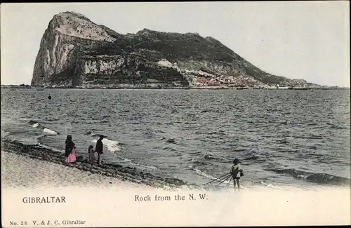 Ak Gibraltar, Rock from the North West