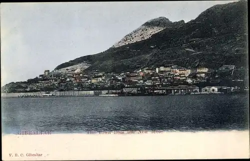 Ak Gibraltar, The town from the new mole