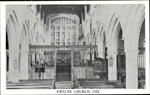 Ak Ewelme Oxfordshire England, Church, 1432