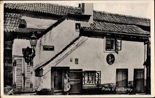 Ak Praha Prag Tschechien, U. Daliborka, Goldenes Gässchen
