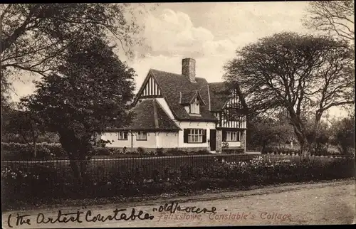 Ak Felixstowe Suffolk England, Constable's Cottage