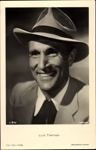 Ak Schauspieler Luis Trenker, Portrait