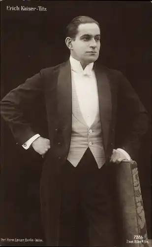 Ak Schauspieler Erich Kaiser Titz, Portrait