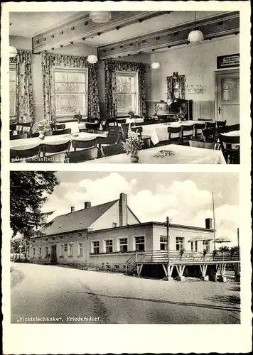 Ak Friedersdorf an der Spree Neusalza Spremberg Lausitz, Fichtelschänke, Innenansicht