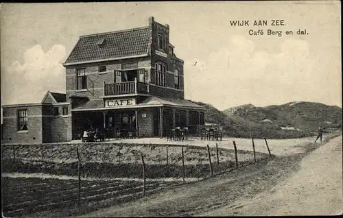 Ak Wijk aan Zee Beverwijk Nordholland Niederlande, Café Berg en dal