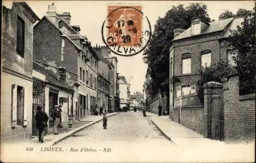 Ak Lisieux Calvados, Rue d'Orbec