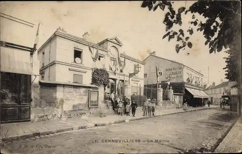 Ak Gennevilliers Hauts de Seine, La Mairie