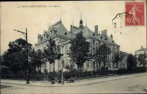 Ak Grand Montrouge Hauts de Seine, La Mairie