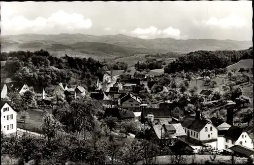 Ak Bonsweiher Mörlenbach im Odenwald Hessen, Blick auf den Ort