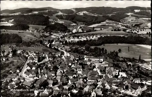 Ak Mörlenbach im Odenwald Hessen, Luftbild