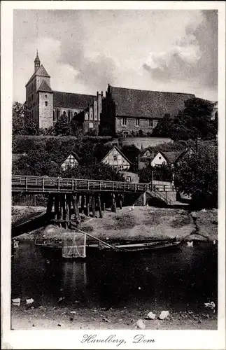 Ak Havelberg in Sachsen Anhalt, Dom, Brücke