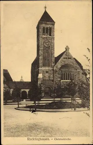 Ak Recklinghausen im Ruhrgebiet, Christuskirche