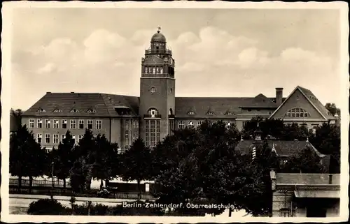 Ak Berlin Zehlendorf, Oberrealschule