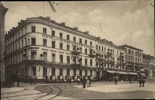 Ak Koblenz in Rheinland Pfalz, Hotel zum Riesen Fürstenhof, Gasthof, Rheinzollstraße