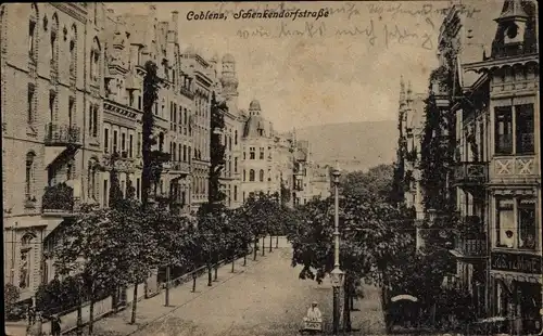 Ak Koblenz in Rheinland Pfalz, Blick in die Schenkendorfstraße