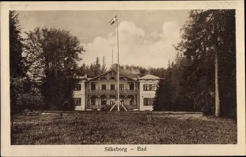 Ak Silkeborg Dänemark, Bad, Gebäude