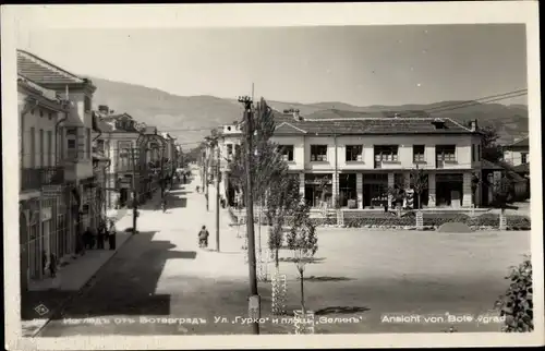 Foto Ak Botewgrad Bulgarien, Stadtpartie