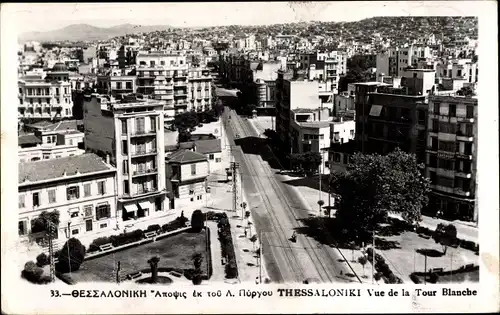 Ak Thessaloniki Griechenland, Vue de la Tour Blanche