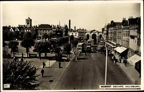 Ak Salisbury South West England, Market Square
