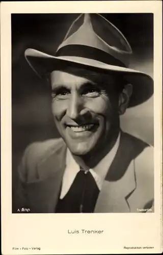 Ak Schauspieler Luis Trenker, Portrait