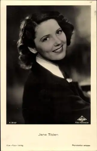 Ak Schauspielerin Jane Tilden, Portrait