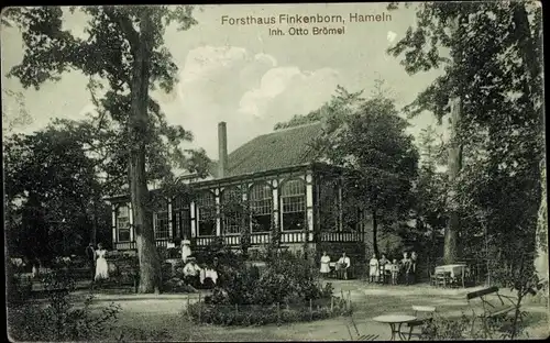 Ak Hameln in Niedersachsen, Forsthaus Finkenborn, Inh. Otto Brömel