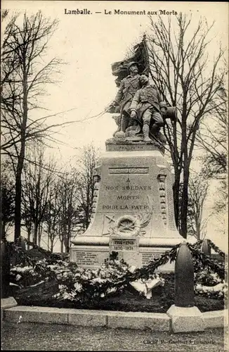 Ak Lamballe Cotes d'Armor, Le Monument aux Morts