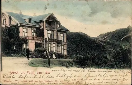 Ak Wijk aan Zee Beverwijk Nordholland Niederlande, Villa, Berge