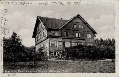 Ak Tambach Dietharz im Thüringer Wald, Berghotel Ebertswiese