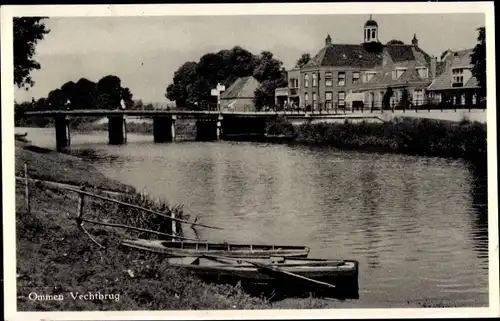 Ak Ommen Overijssel, Vechtbrug