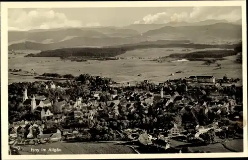 Ak Isny im Allgäu, Panorama vom Ort