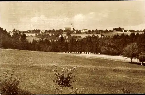 Ak Jägerwirth Fürstenzell in Niederbayern, Blick auf den Ort