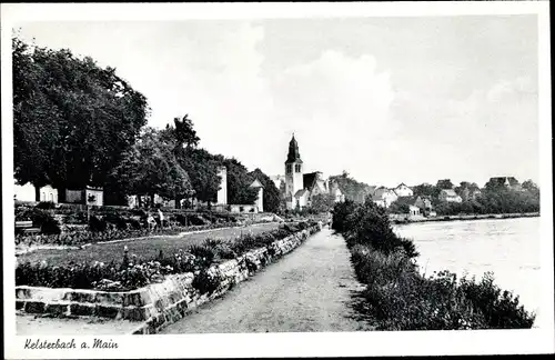 Ak Kelsterbach am Main, Straßenpartie